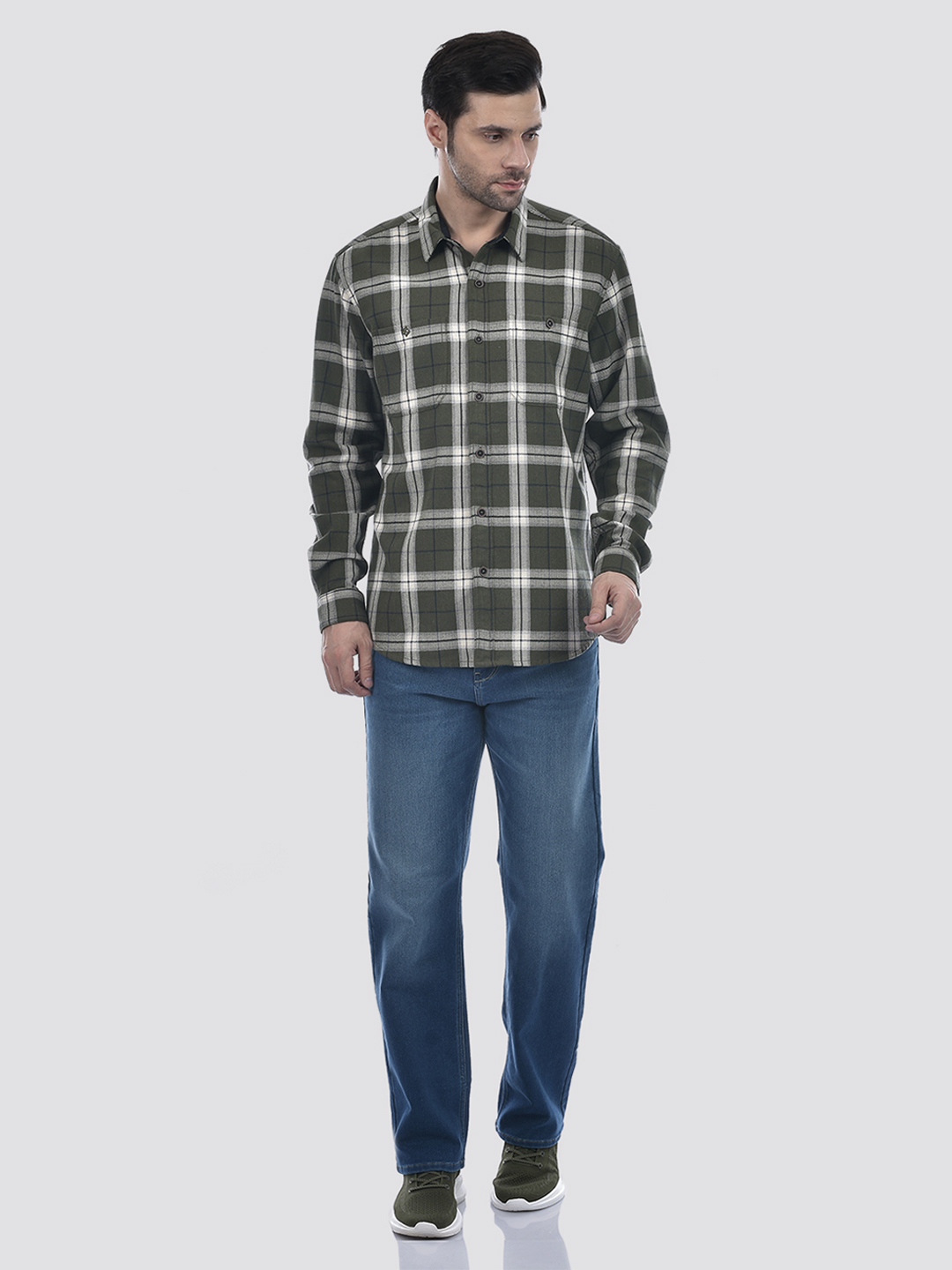 Numero Uno Men Mid Blue Wide Leg Fit Sustainable Jeans